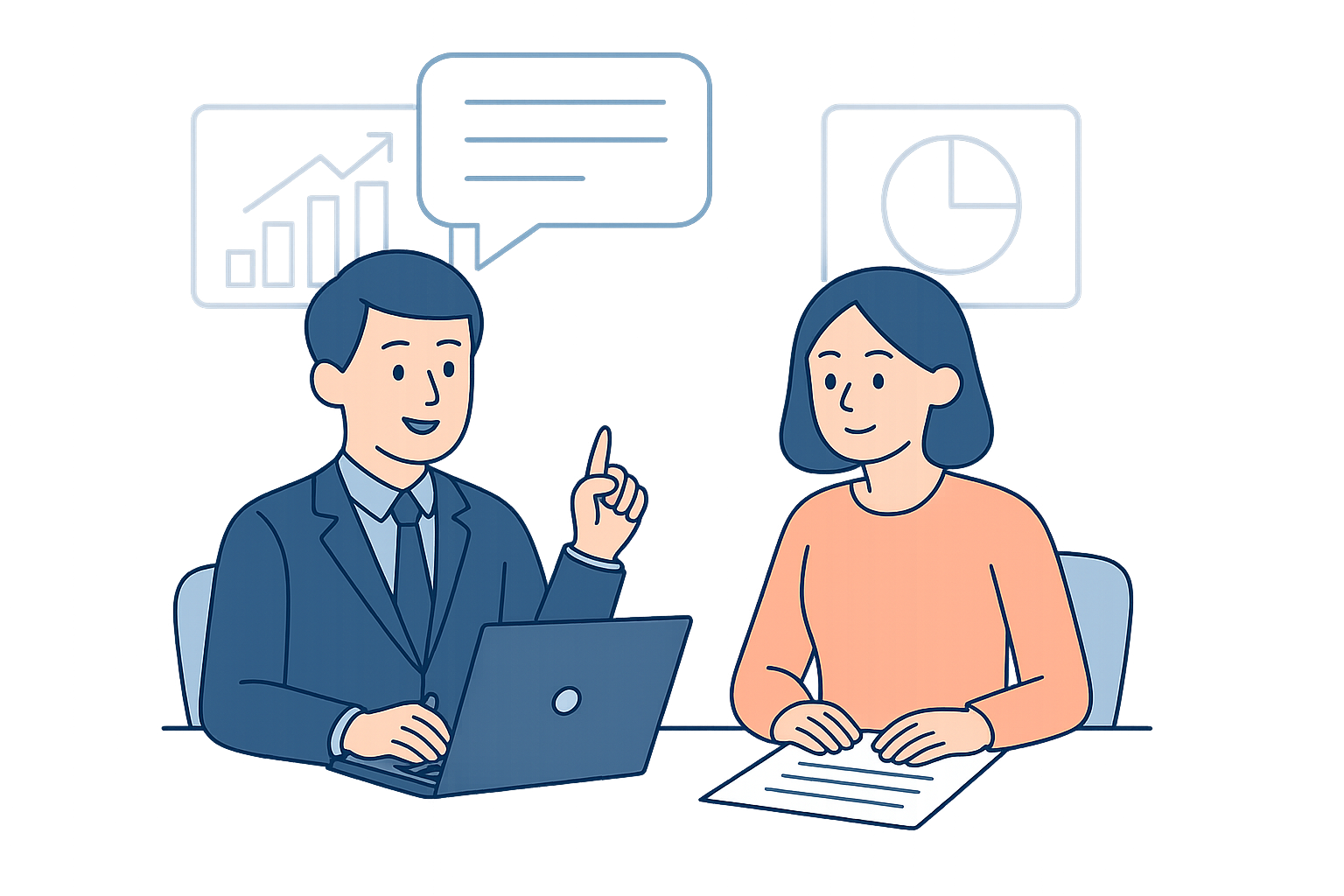Business Communication Illustration